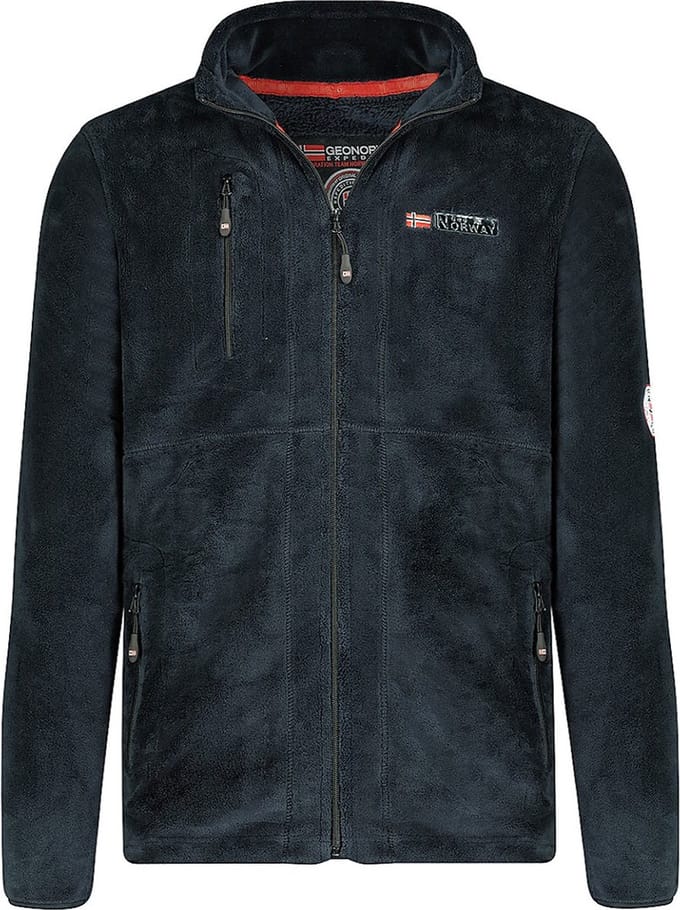 Geographical Norway Fleece Vest Upload Met Rits Heren Zwart - L
