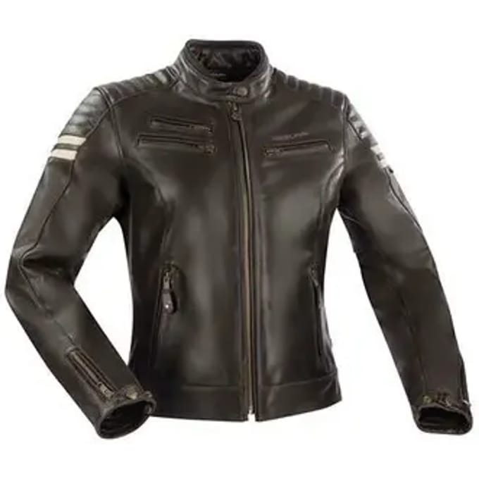 Leren motorjack voor vrouwen Segura funky