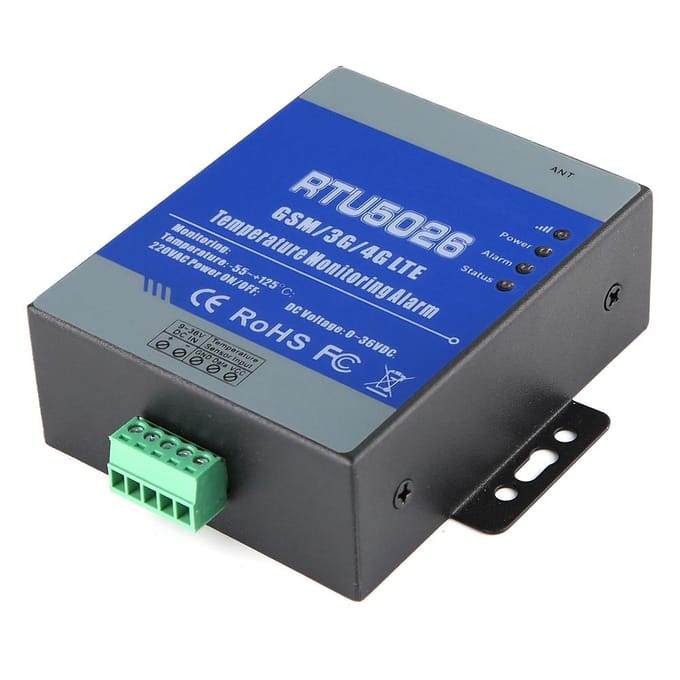 GSM SMS Alert Telemetry Temperature Alarm System Measuring Support Remote Control gray