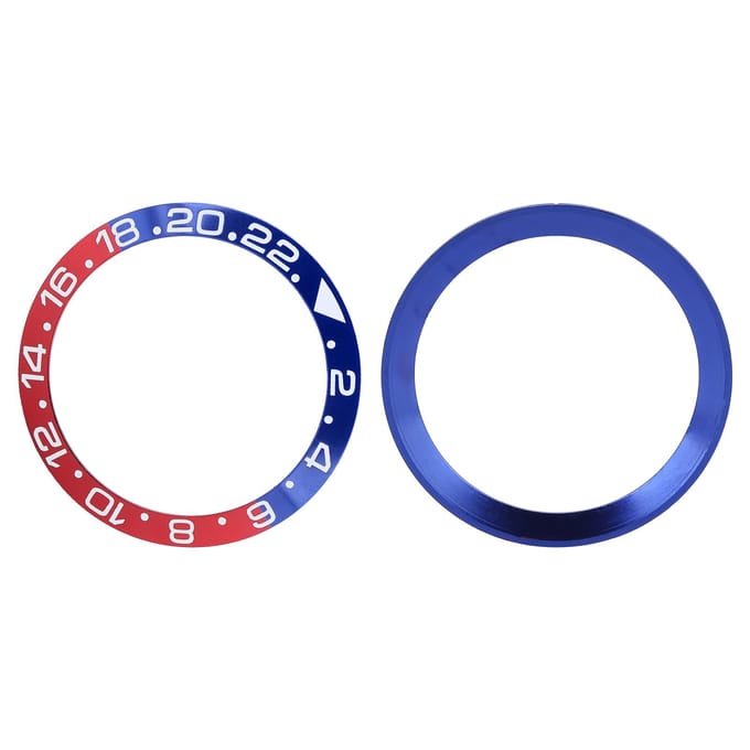 Aluminium Horloge Bezel Inzetstuk Polshorloge Bezel Inzetstuk Ring Vervangingsonderdelen Accessoire blue