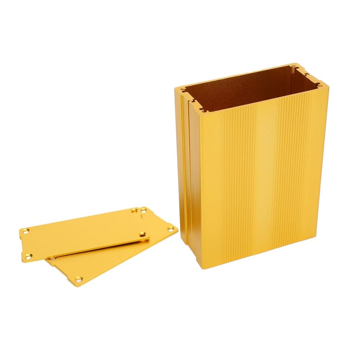 Gesplitste Type Behuizing Projectdoos Gouden Behuizing Case Aluminiumlegering Waterdicht voor GPS Decoder