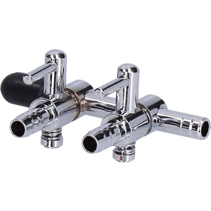 Aquarium Zuurstofverdeler 6mm Kooldioxide Regelknop Regelventiel 3 Aansluitingen gray