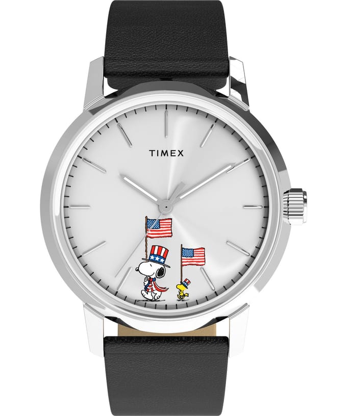 Timex X Peanuts TW2Y50300 Peanuts x Timex Marlin Automatic Americana Horloge