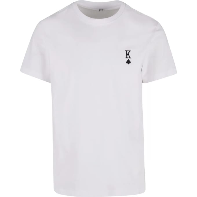 Mister Tee - King Card EMB Heren Tshirt - S - Wit