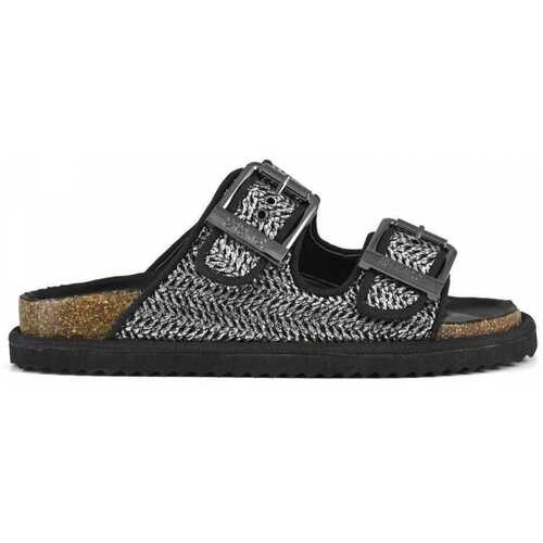 Platte sandalen Colors of California Sandal laminated rafia