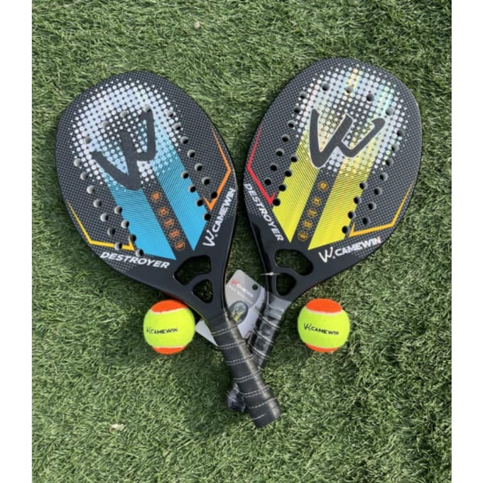 Nieuwe 3K Transparant Carbon Strandtennis Rackets