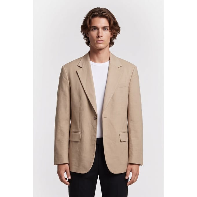 ARKET Doris Linen Cord Press Beige Taglia: 38 | Blazers Outlet | Uomo | Bianco