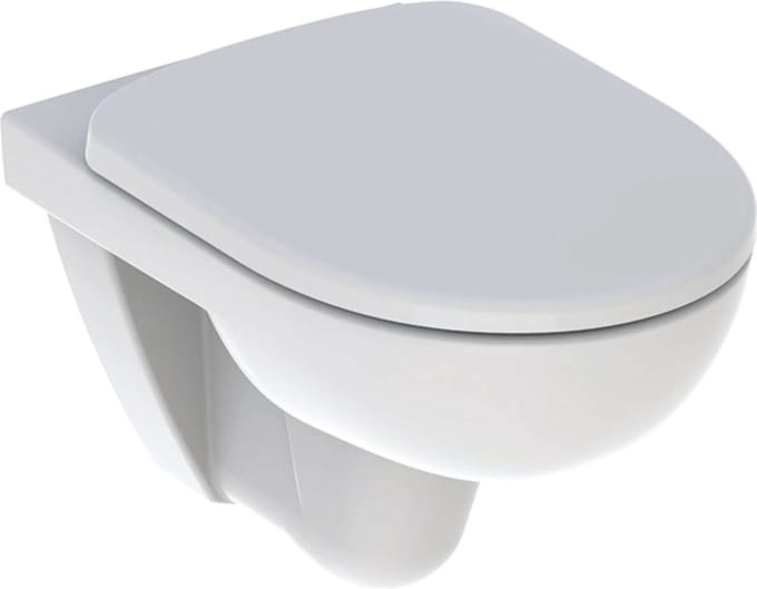 Geberit 280 Basic hangtoilet – Rimfree – 36 x 53 cm – met softclose zitting – glans wit