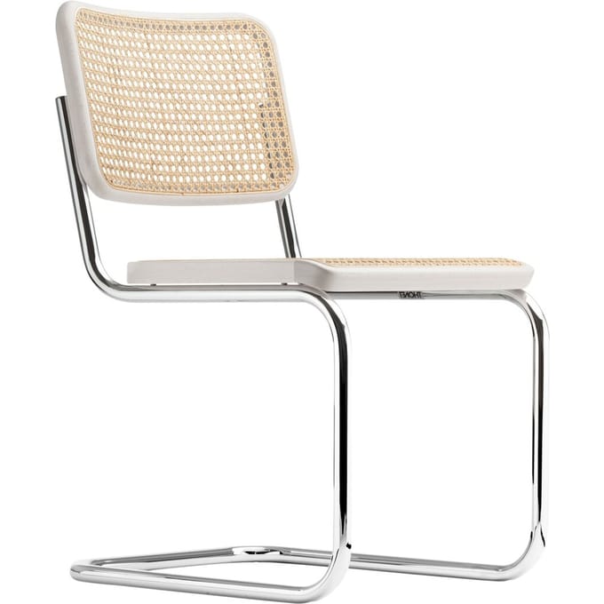 Thonet S 32 V Stoel - Beuken wit (TP 200) gelakt