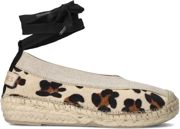 Shabbies Amsterdam - Palma Kimono Espadrille Pony Lichtbruin - Maat 37