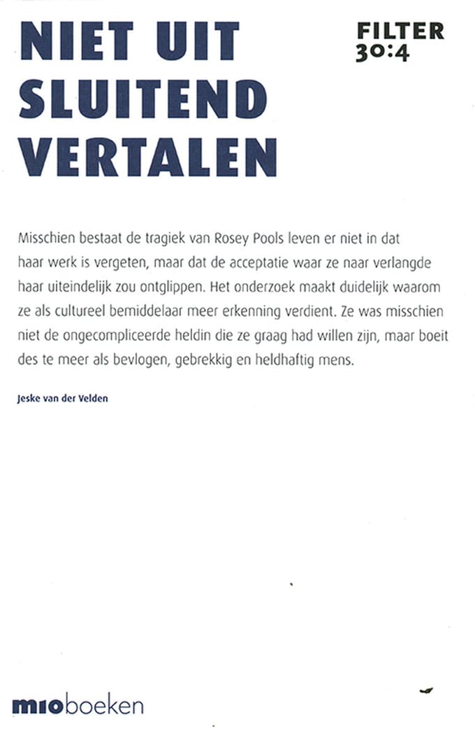 Filter – Tijdschrift over vertalen 30:4 - Niet uitsluitend vertalen