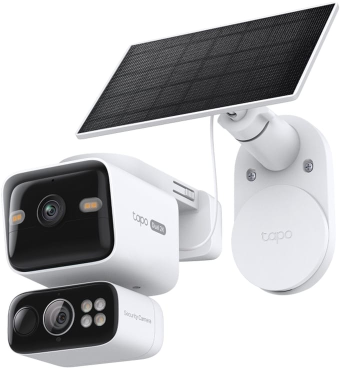 TAPO C645D KIT Beveiligingscamera buiten - Solar - Dual lens- 2K - IP65