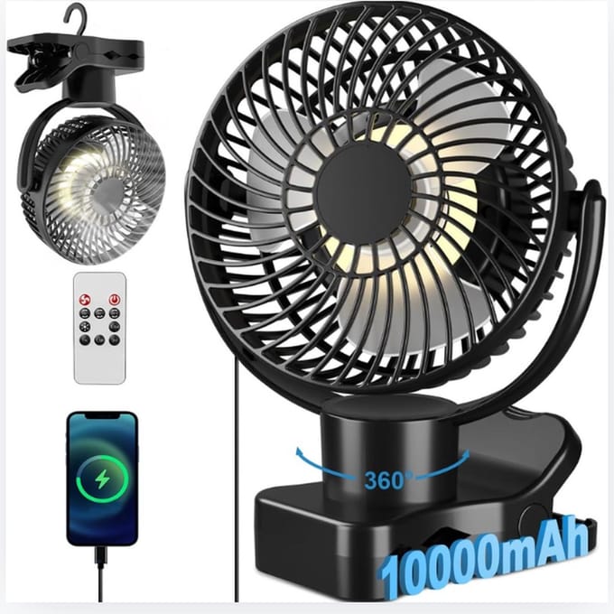 Tafelventilator - Statiefventilator - luchtstroomsnelheden – Zwenkfunctie - Bureau Ventilator - USB