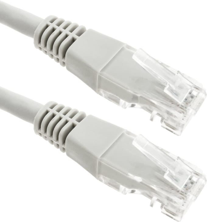 BeMatik - 2 m grijze Cat.6 UTP Ethernet-netwerkkabel