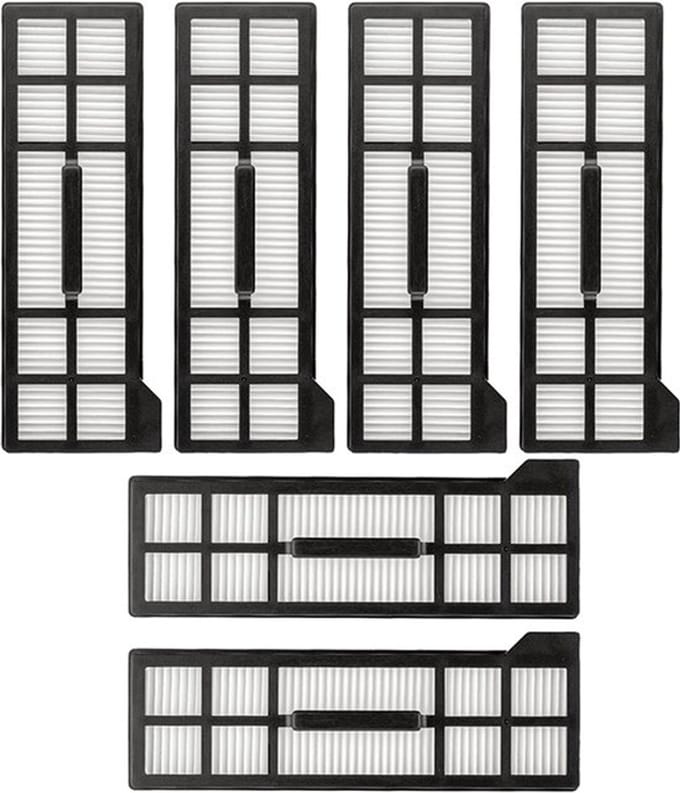 Wasbaar filter geschikt voor EUFY X10 Pro Omni Robotstofzuiger - Vervanging - 6 stuks