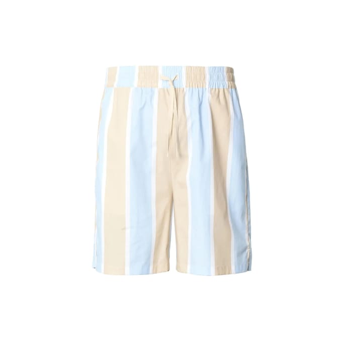 Urban Classics - Summer Stripe Resort Korte broek - M - Beige/Blauw
