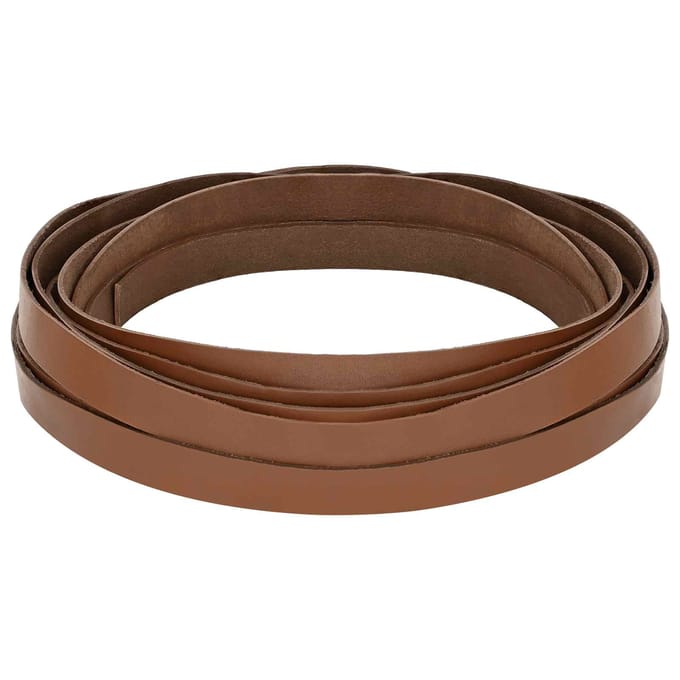 vidaXL - Leren - riem - 1 - Bruin - 500 - x - 1,5 - cm - Leer
