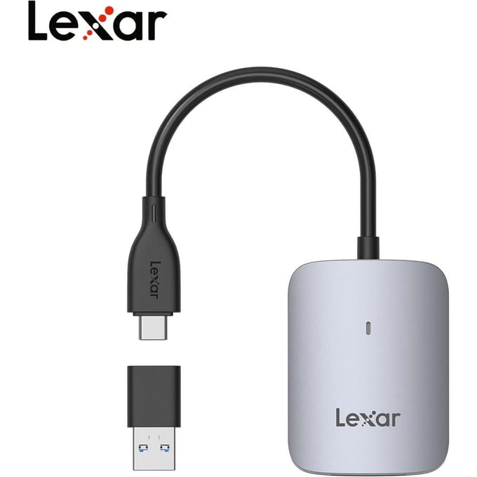 Originele Lexar CFexpress Type A Kaartlezer USB 3.2 Gen 2 Type C/A Geheugenkaart CFe A Kaartlezer CF Kaartlezer, USB-C Kabel/USB-C naar USB-A Adapter CF TYPE-A Card Reader【A/C】 gray