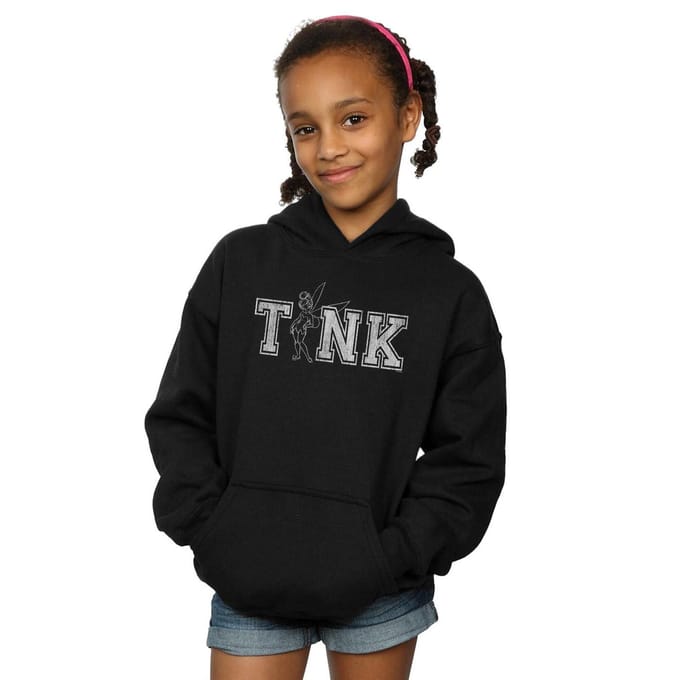 Disney Meisjes Tinker Bell Collegiate Tink Hoodie (Wit)