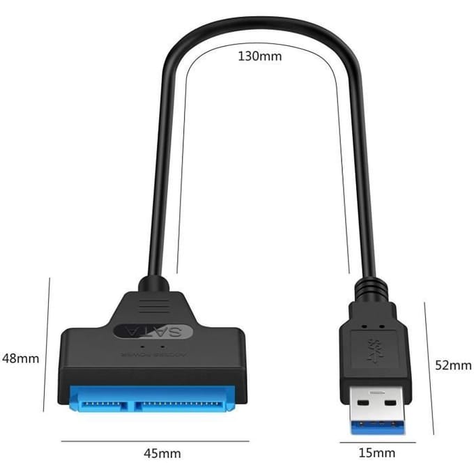 Kabel SATA USB 3.0 naar SATA Converter USB naar SATA III Adapter USB 3.0 naar SATA III Kabel voor 2.5  SSD-HDD93