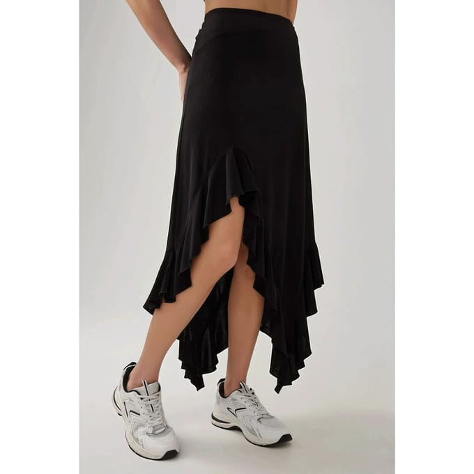 Maxi Rimpel Drapé Rok