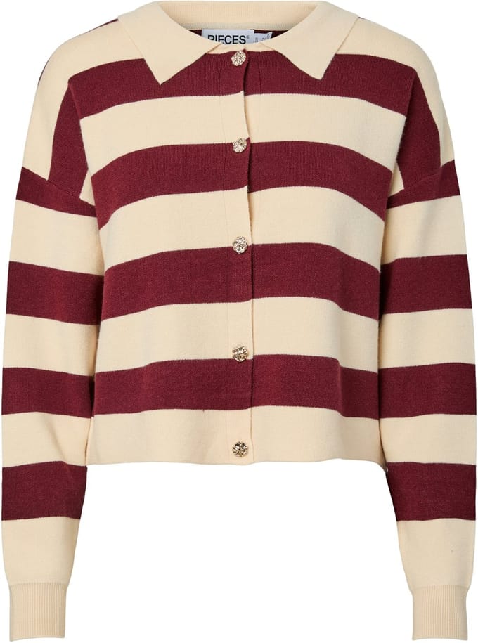 Pieces gebreid vest PCJASSY POLO