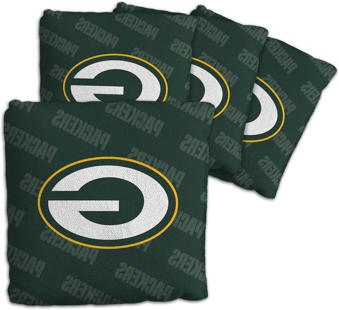 Cornhole Zakken - Werpzakken Spel - Feest Spel - Team Logo - 4 stuks - Groen
