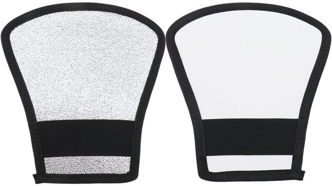 VT Goods - Flash Diffuser - Reflector - Elk type flitslicht - Zilver Wit - Flits accessoires - 2 stuks - Geschikt voor elke camera
