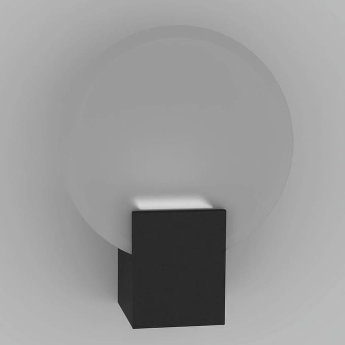 Nordlux LED wandlamp Hester, IP44, zwart