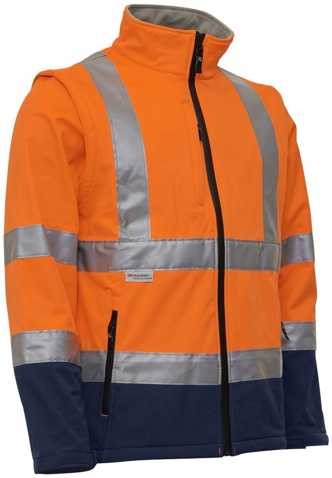 Elka Visible Xtreme Softshell jacket 086500R - Fl.orange/Navy - S