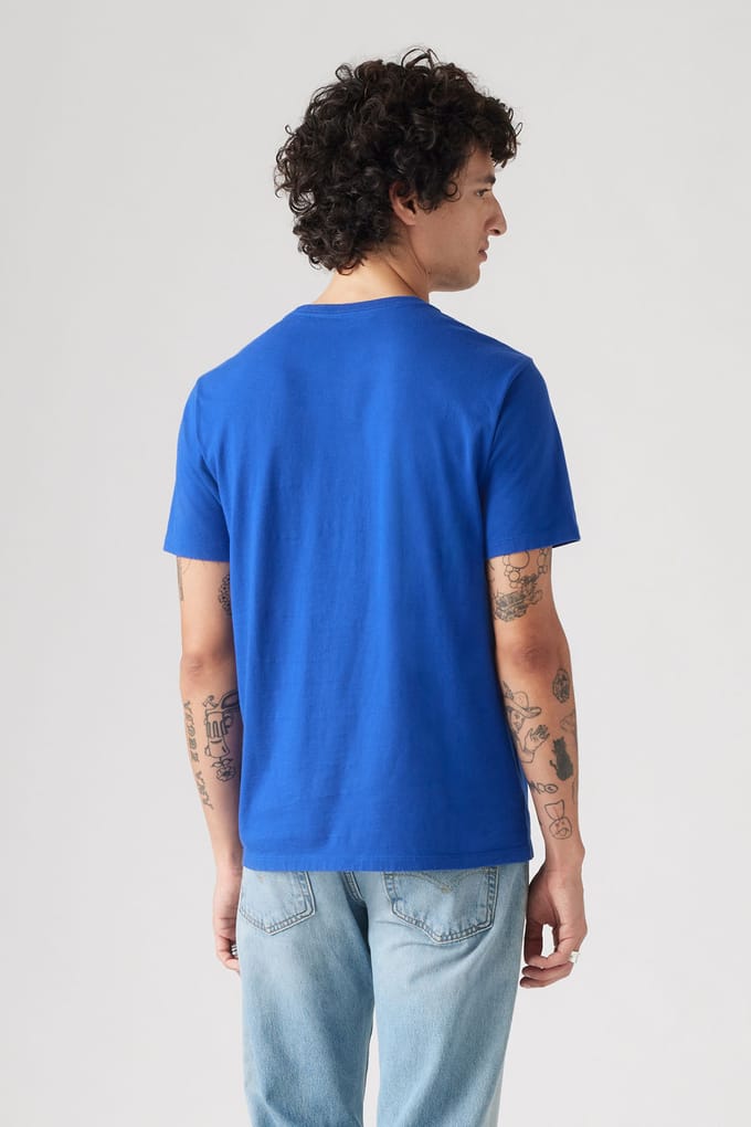 Levi's Ss Original Hm Tee Surf Blue Jersey Taglia: S | Magliette basic Outlet | Uomo | Blu