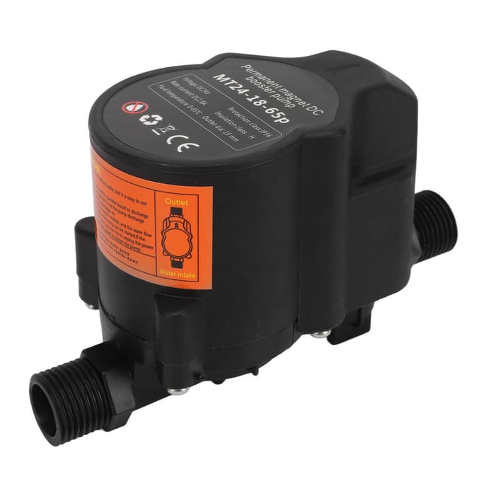 Pompe de surpression d'eau à induction automatique, faible bruit, pour salle de bain, DC24V
