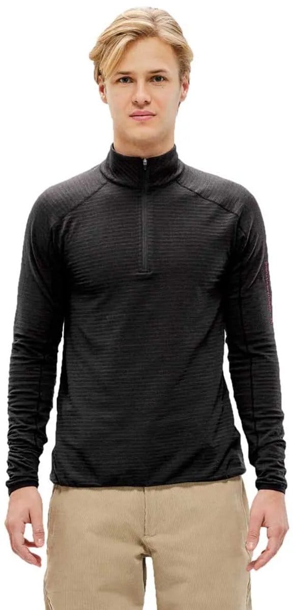 The Mountain Studio Light Tech Fleece Met Halve Rits Zwart L Man