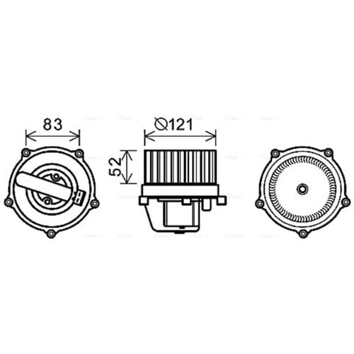 Interieurventilator AVA COOLING VN8345