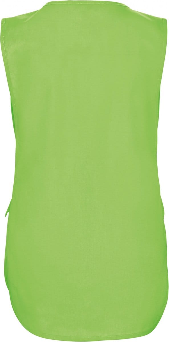 Schort/Tuniek/Werkblouse Dames S/M Kariban Lime 65% Polyester, 35% Katoen