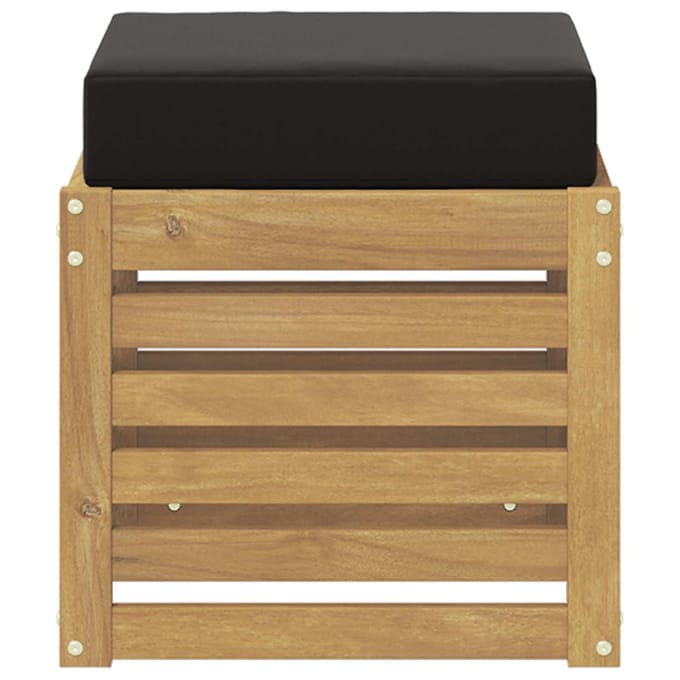 vidaXL - Buitenstoel - Bank - Massief - Acacia - Hout - Wit