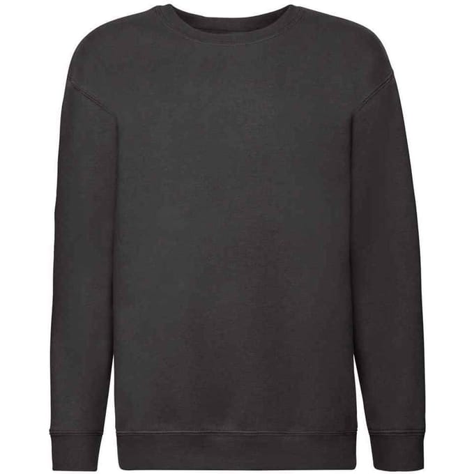 Fruit of the Loom Sweatshirt met Drop Shoulder voor Kinderen/Kinderen (Zwart)