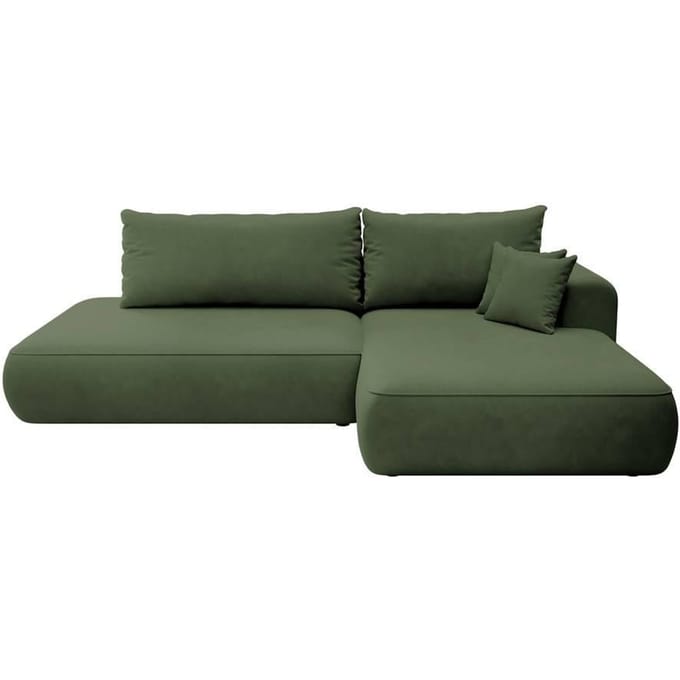 Hoekbank met slaapfunctie Fermizzi rechts chenille | Selsey Design