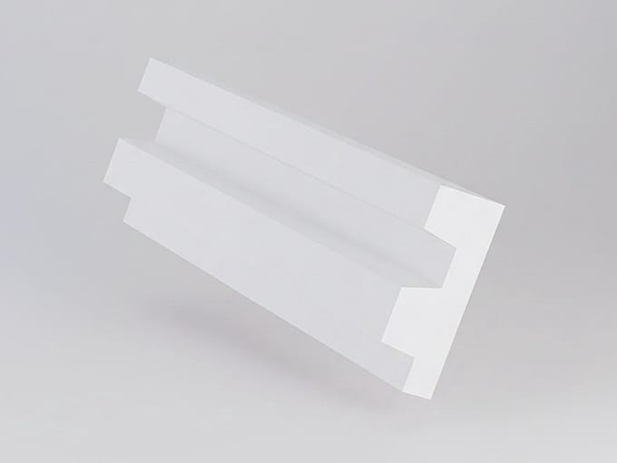 Vente-unique Set van 3 plinten van polystyreen L290 x H5 cm wit - ARDEO