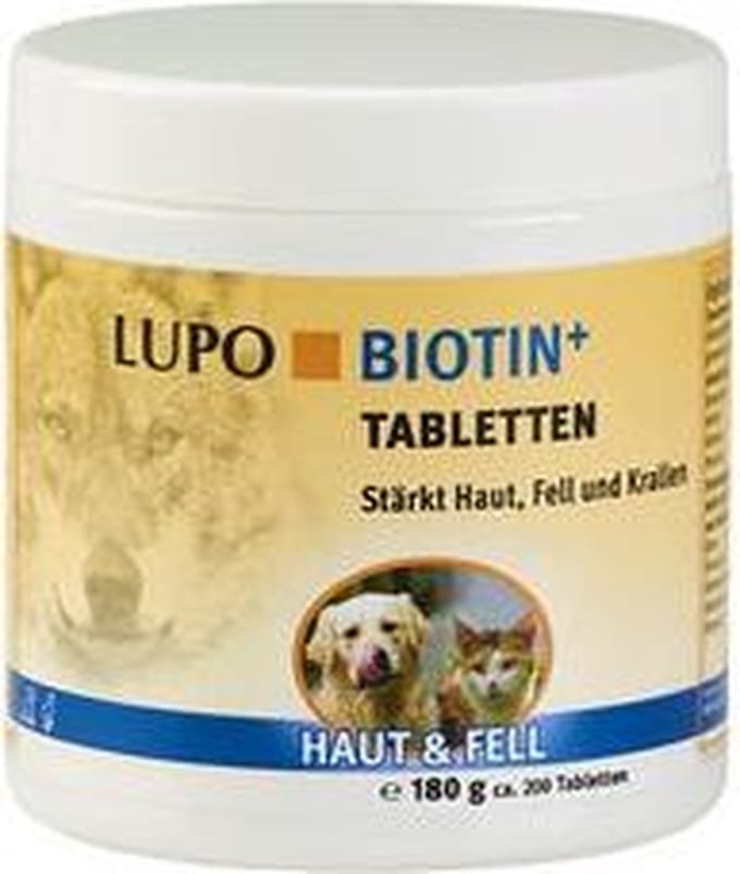 180g (200 tabletten) LUPO Biotine+ Aanvullend Voer voor Hond en Kat