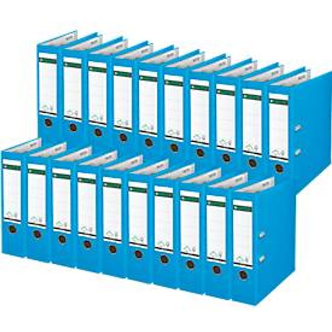 LEITZ® Map 1010, DIN A4, rugbreedte 80 mm, 20 stuks, lichtblauw