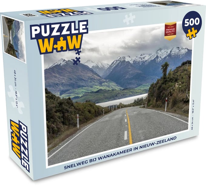 Puzzel Berg - Weg - Meer - Legpuzzel - Puzzel 500 stukjes