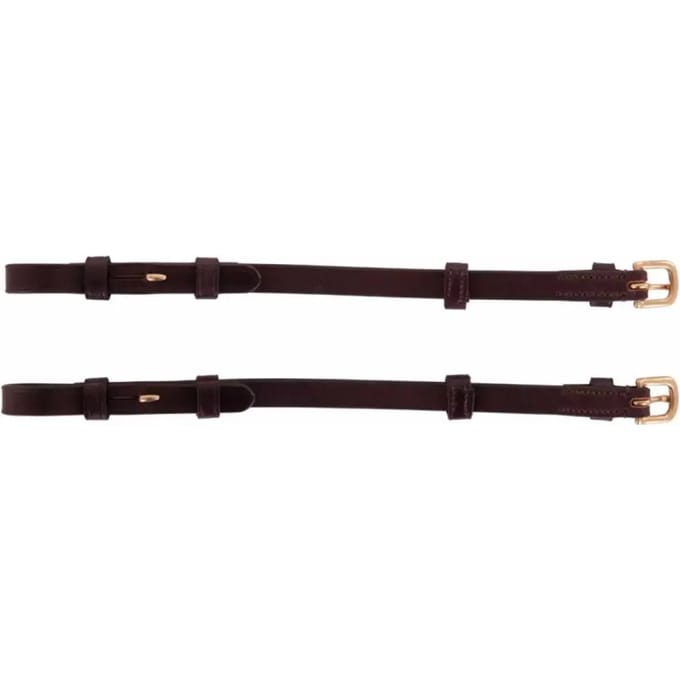 Paar blindflens staanders + ronde gesp BR Equitation