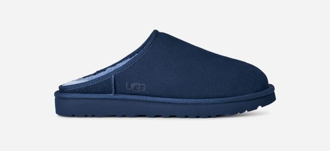 UGG® Classic-instapper voor heren  in Deep Ocean, Maat 41, Suede