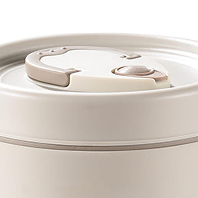 2 stuks Thermische Bento Lunchbox Set Draagbare Geïsoleerde Lunchcontainers met Thermische Tas voor School white