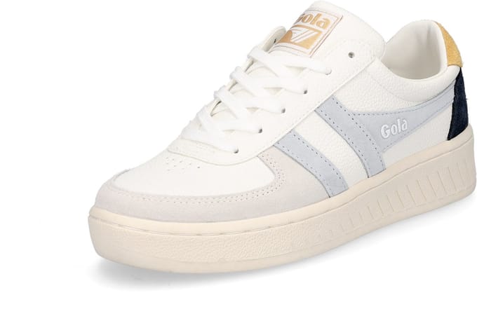 Gola damessneaker Grandslam Trident wit lichtblauw