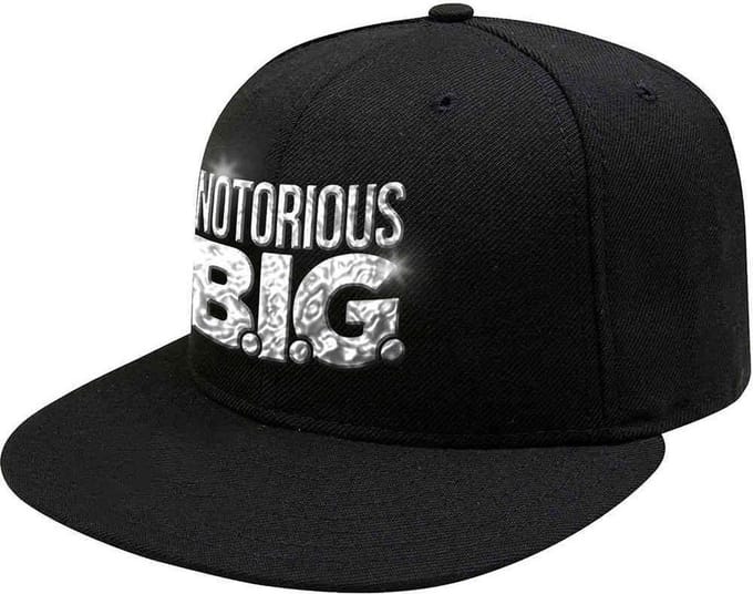 Biggie Smalls - Logo Snapback Pet - Zwart