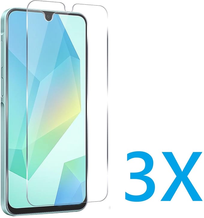 Glasplaatje Geschikt voor: Samsung Galaxy A17 (5G) / A26 - 3x Screenprotector - screen protector - glas - bescherm - beschermglas