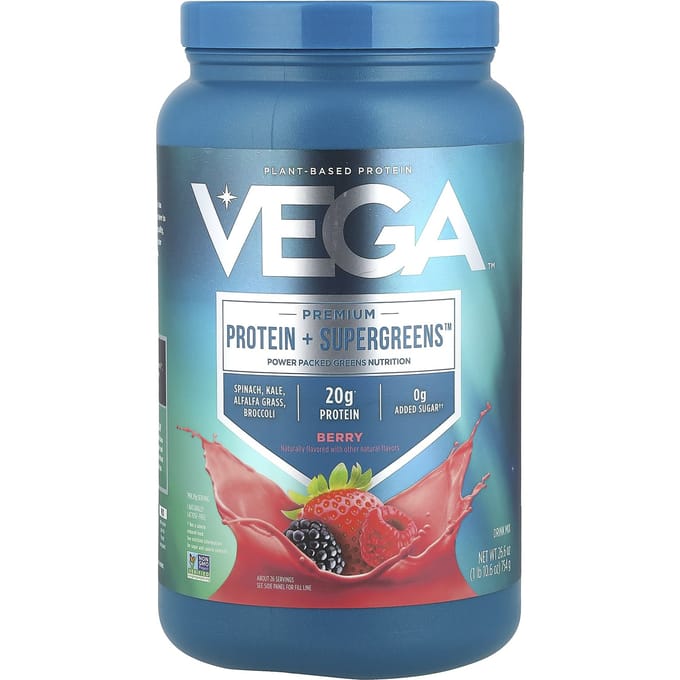 Vega, Plantaardige Eiwitten en Groenten, Bessen, 1 lb 10.6 oz (754 g)