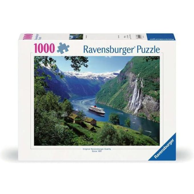 Ravensburger puzzel landschap Noors Fjord - 1000 stukjes legpuzzel.